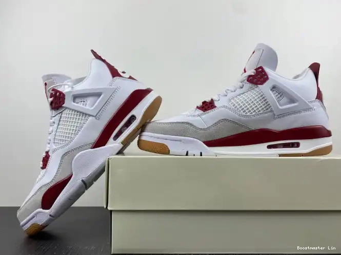 Bmlin Red Retro Jordan 4 DR5415-160 Pine SB 0526